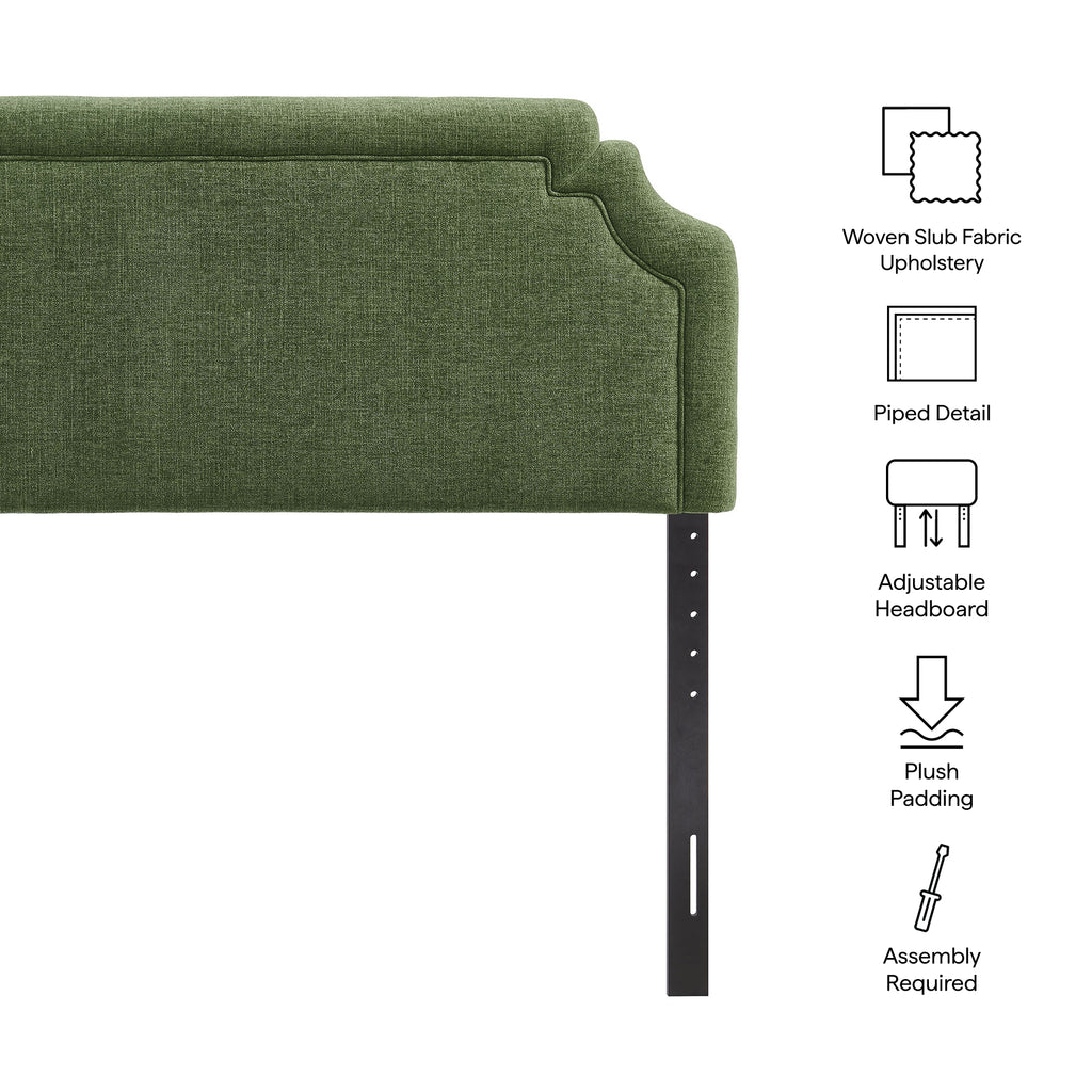 Magnolia Upholstered Fabric King Size Headboard by Modway