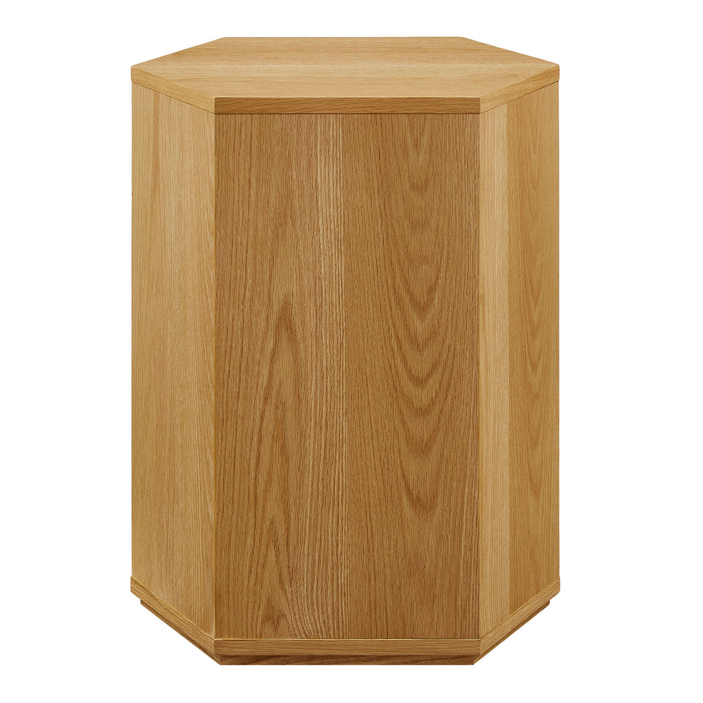 Kade Faceted Wood Side Table by Modway