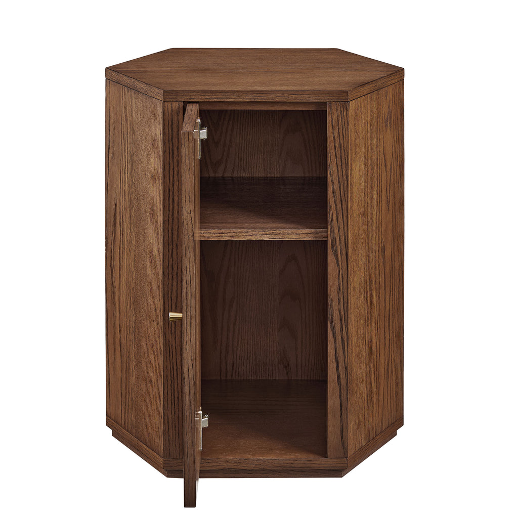 Kade Faceted Wood Side Table by Modway
