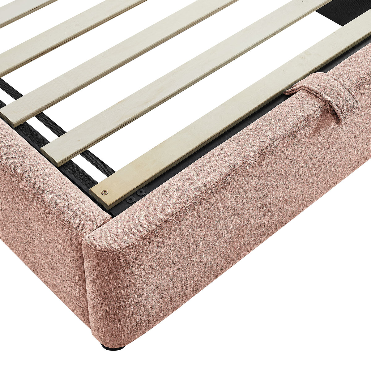 Resort Twin Arched Upholstered Fabric Storage Platform Bed Frame by Modway