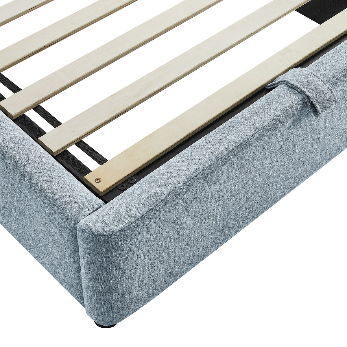 Resort Twin Arched Upholstered Fabric Storage Platform Bed Frame by Modway