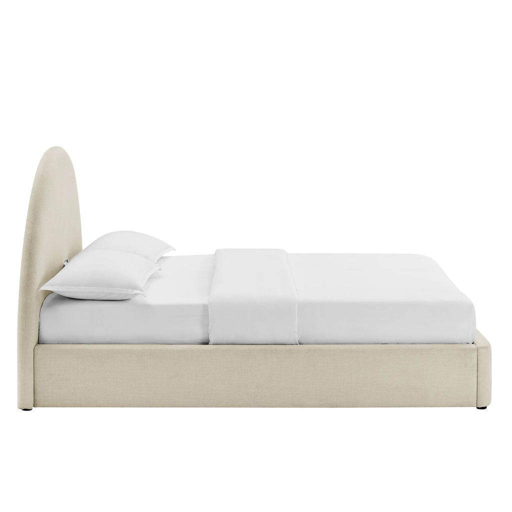 Resort Full Arched Upholstered Fabric Storage Platform Bed Frame by Modway