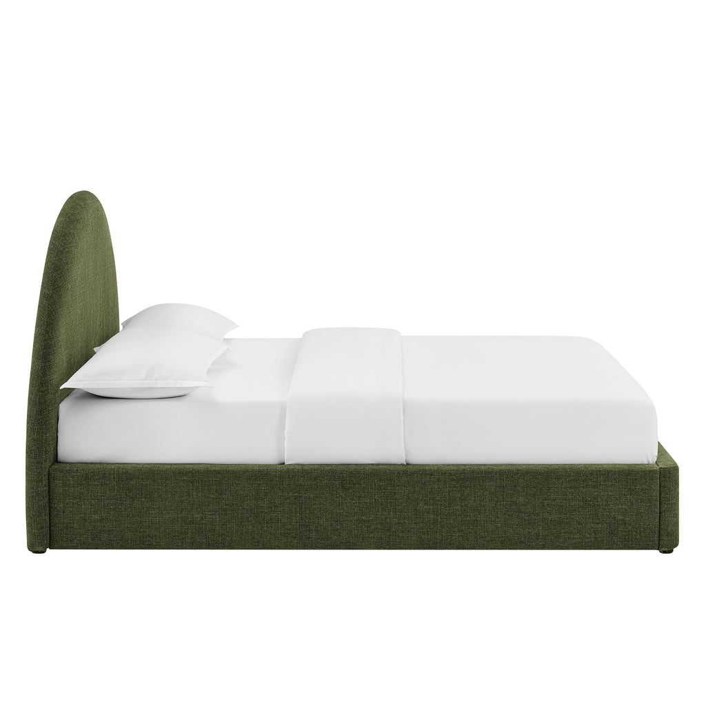 Resort Full Arched Upholstered Fabric Storage Platform Bed Frame by Modway