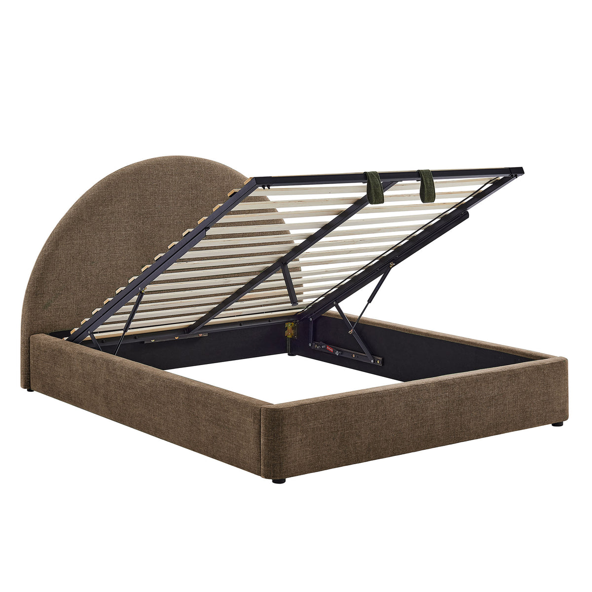 Resort Full Arched Upholstered Fabric Storage Platform Bed Frame by Modway