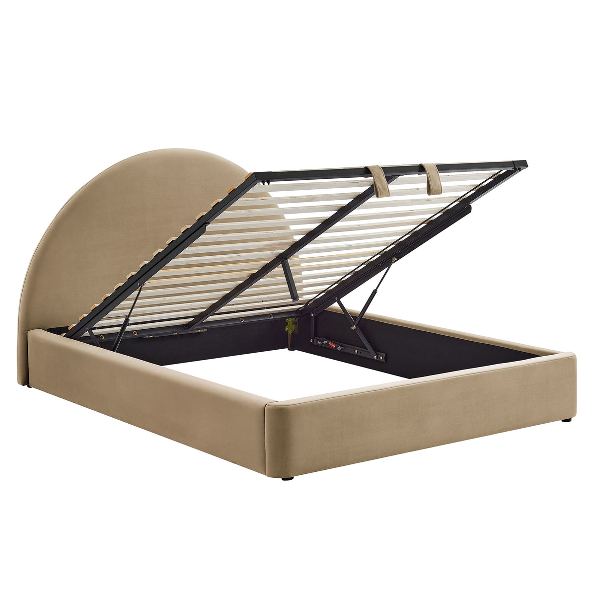 Resort Queen Arched Performance Velvet Storage Platform Bed Frame by Modway