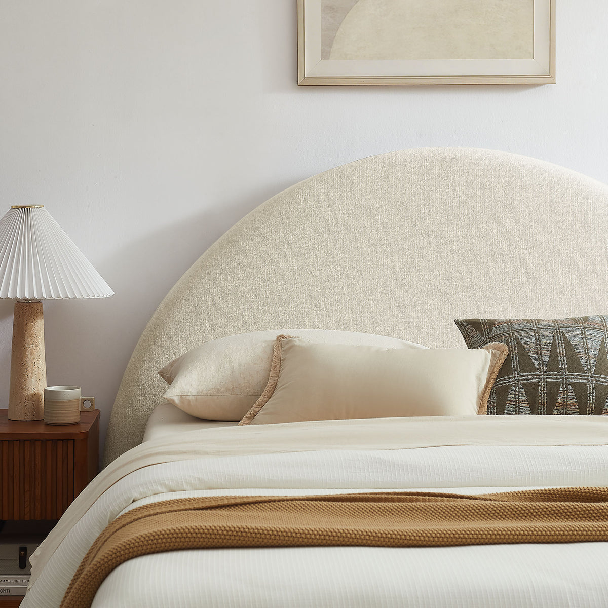 Resort Queen Arched Upholstered Fabric Storage Platform Bed Frame by Modway