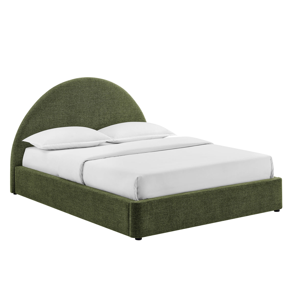 Resort Queen Arched Upholstered Fabric Storage Platform Bed Frame by Modway