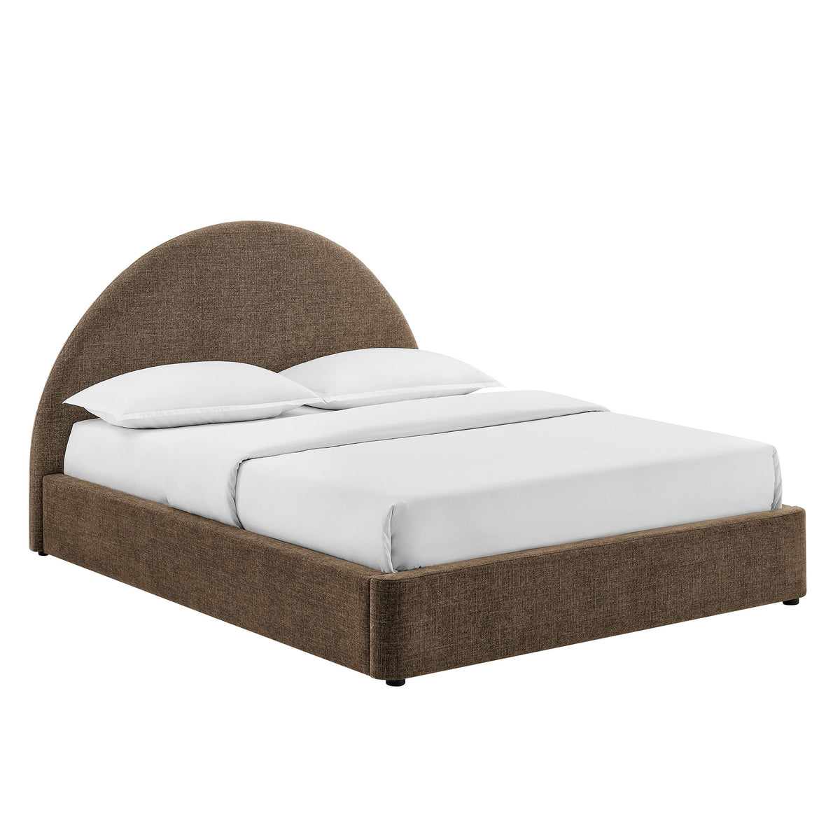 Resort Queen Arched Upholstered Fabric Storage Platform Bed Frame by Modway