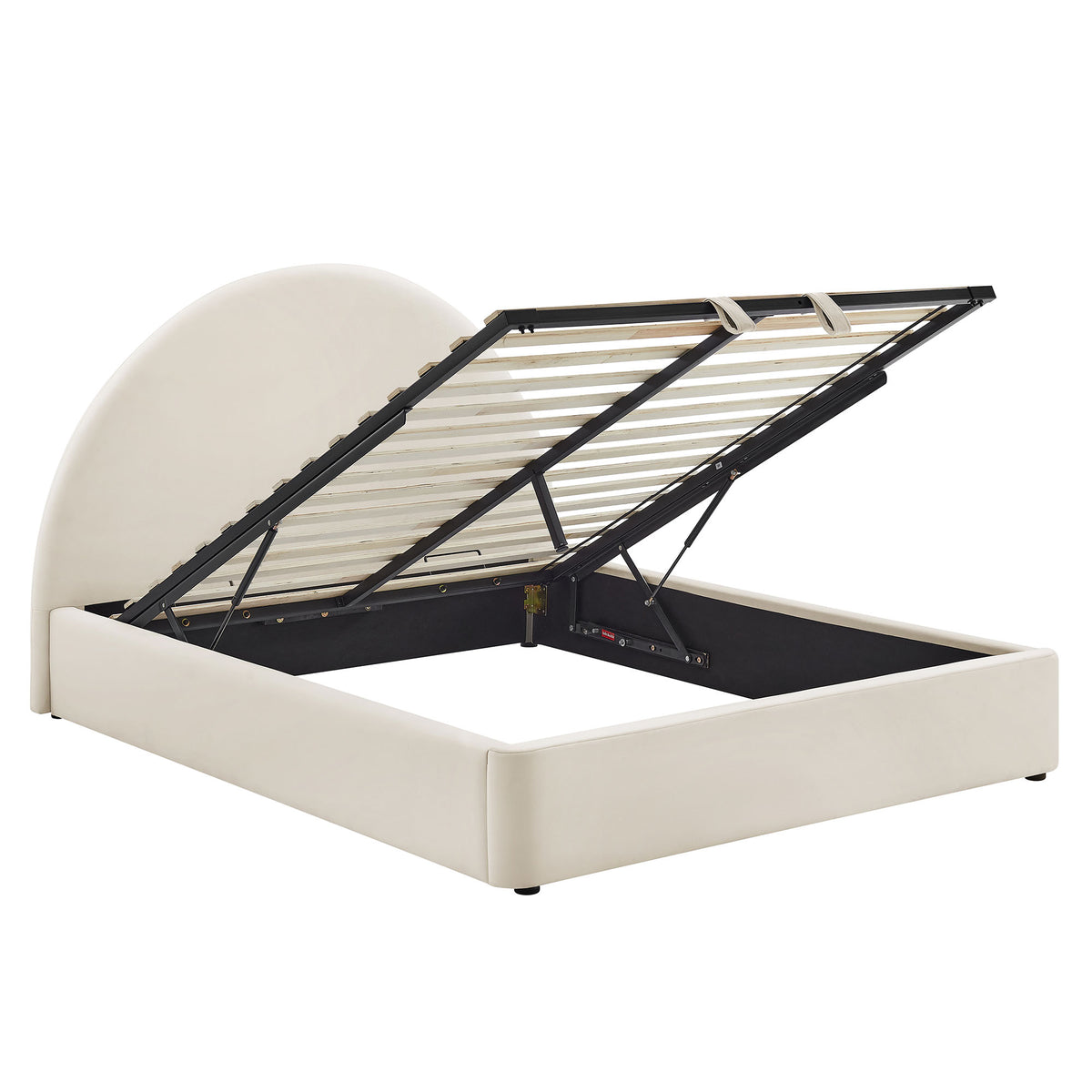 Resort King Arched Performance Velvet Storage Platform Bed Frame by Modway