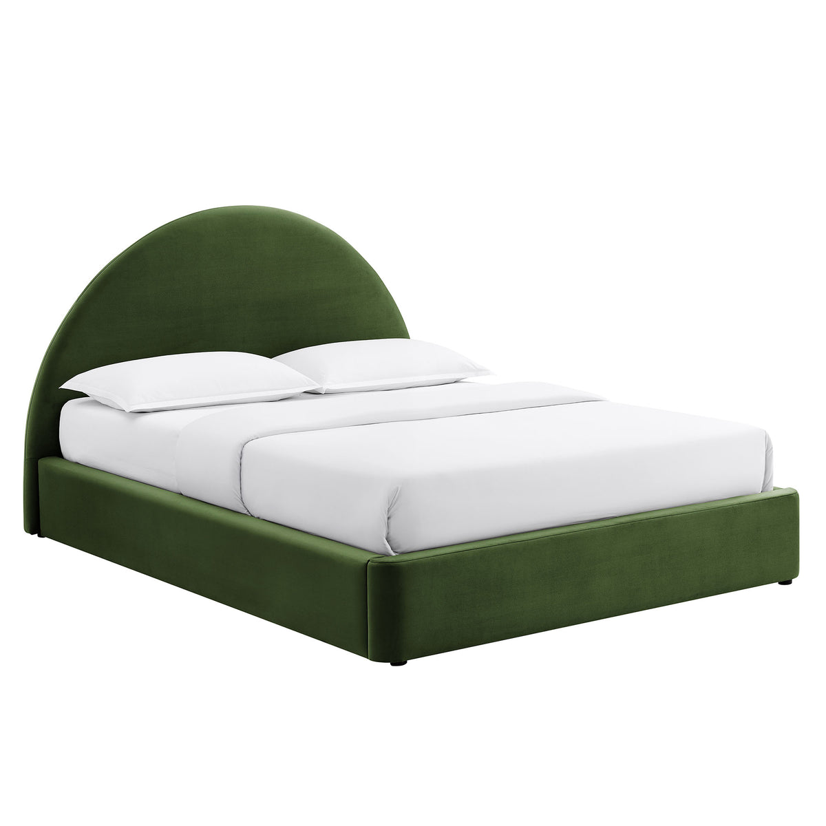 Resort King Arched Performance Velvet Storage Platform Bed Frame by Modway
