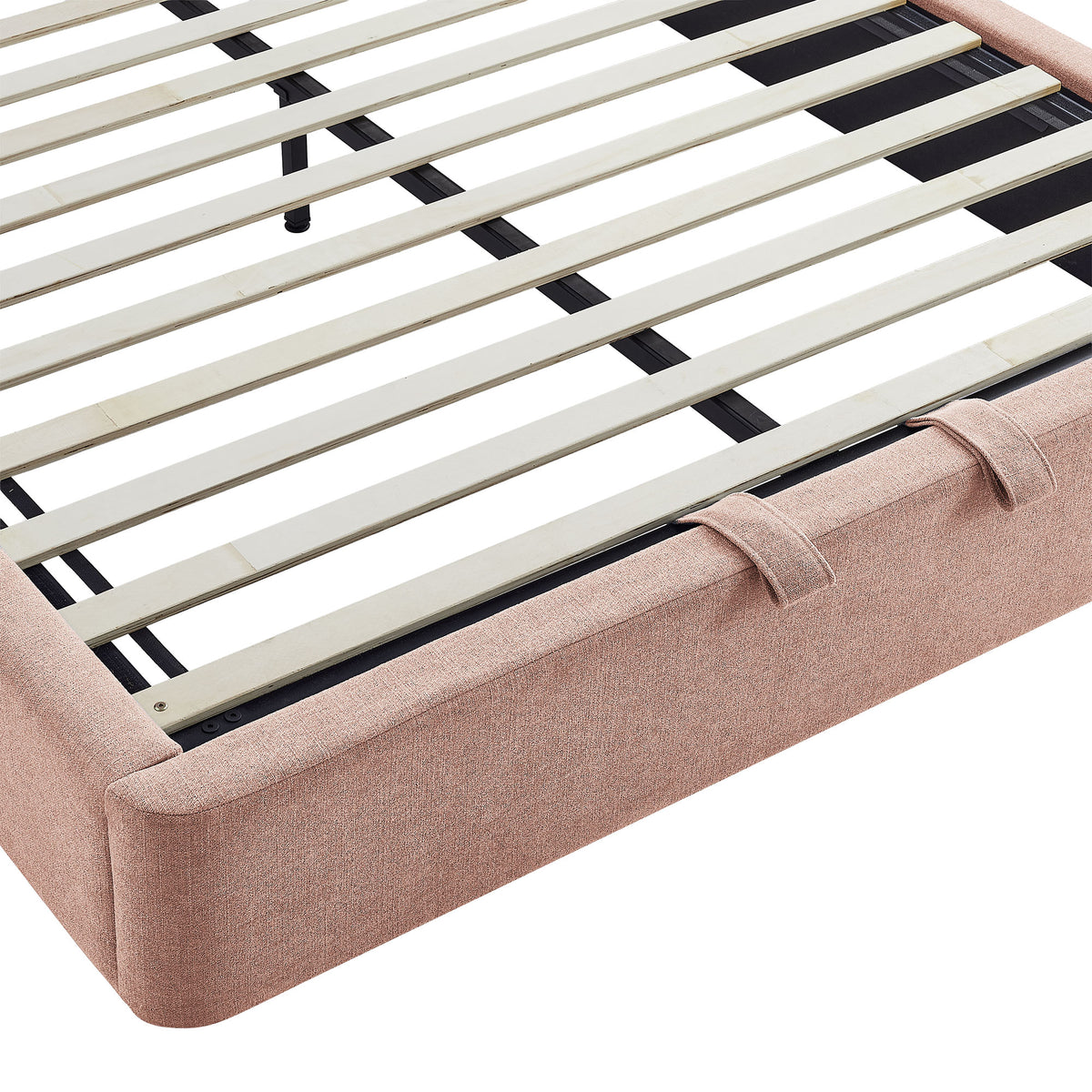 Resort King Arched Upholstered Fabric Storage Platform Bed Frame by Modway