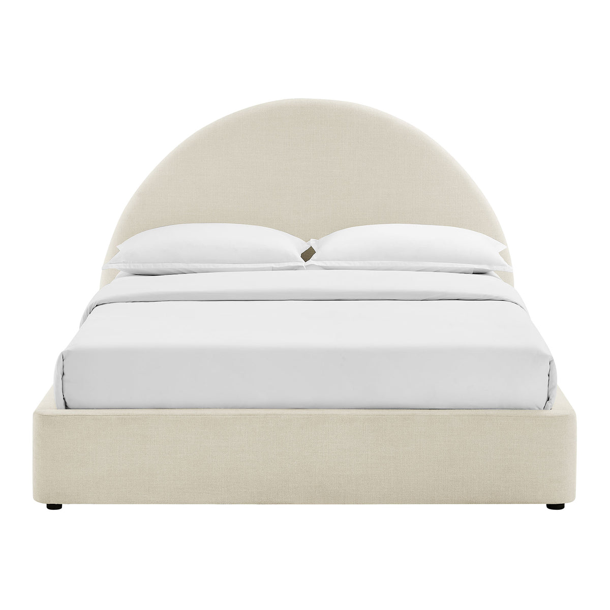 Resort King Arched Upholstered Fabric Storage Platform Bed Frame by Modway
