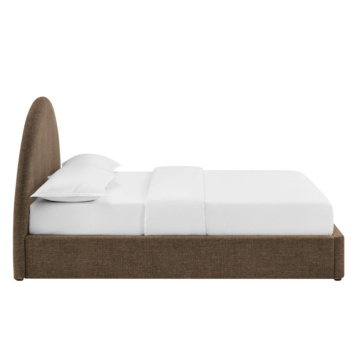 Resort King Arched Upholstered Fabric Storage Platform Bed Frame by Modway