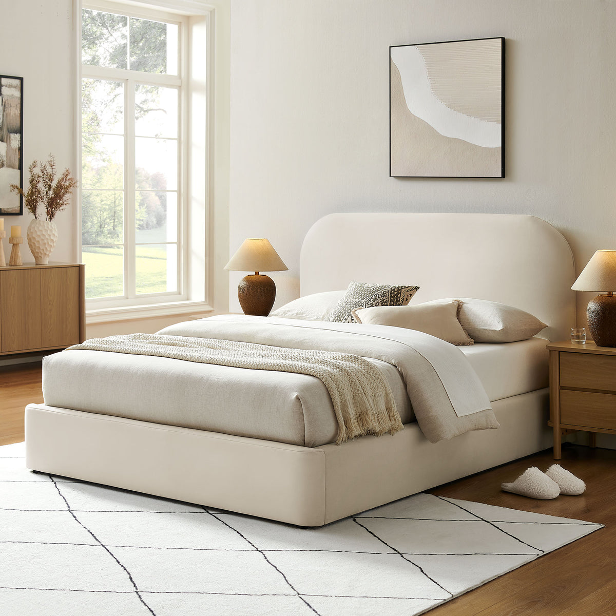Keynote Full Performance Velvet Storage Platform Bed Frame by Modway