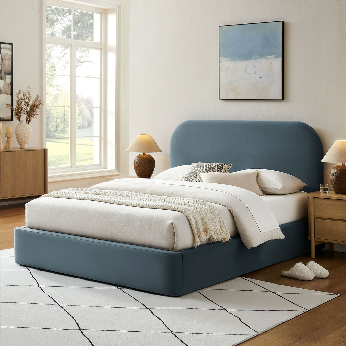 Keynote Full Performance Velvet Storage Platform Bed Frame by Modway