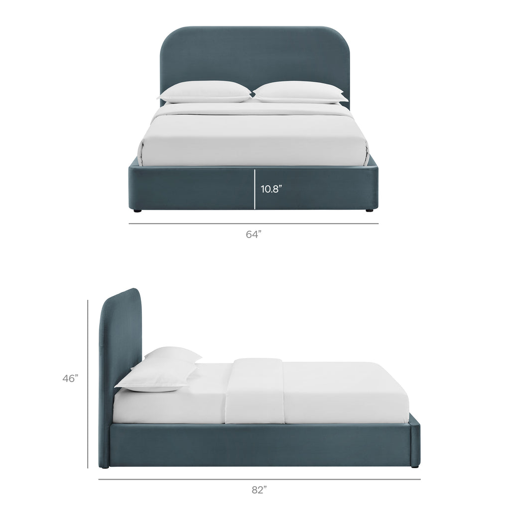 Keynote Full Performance Velvet Storage Platform Bed Frame by Modway