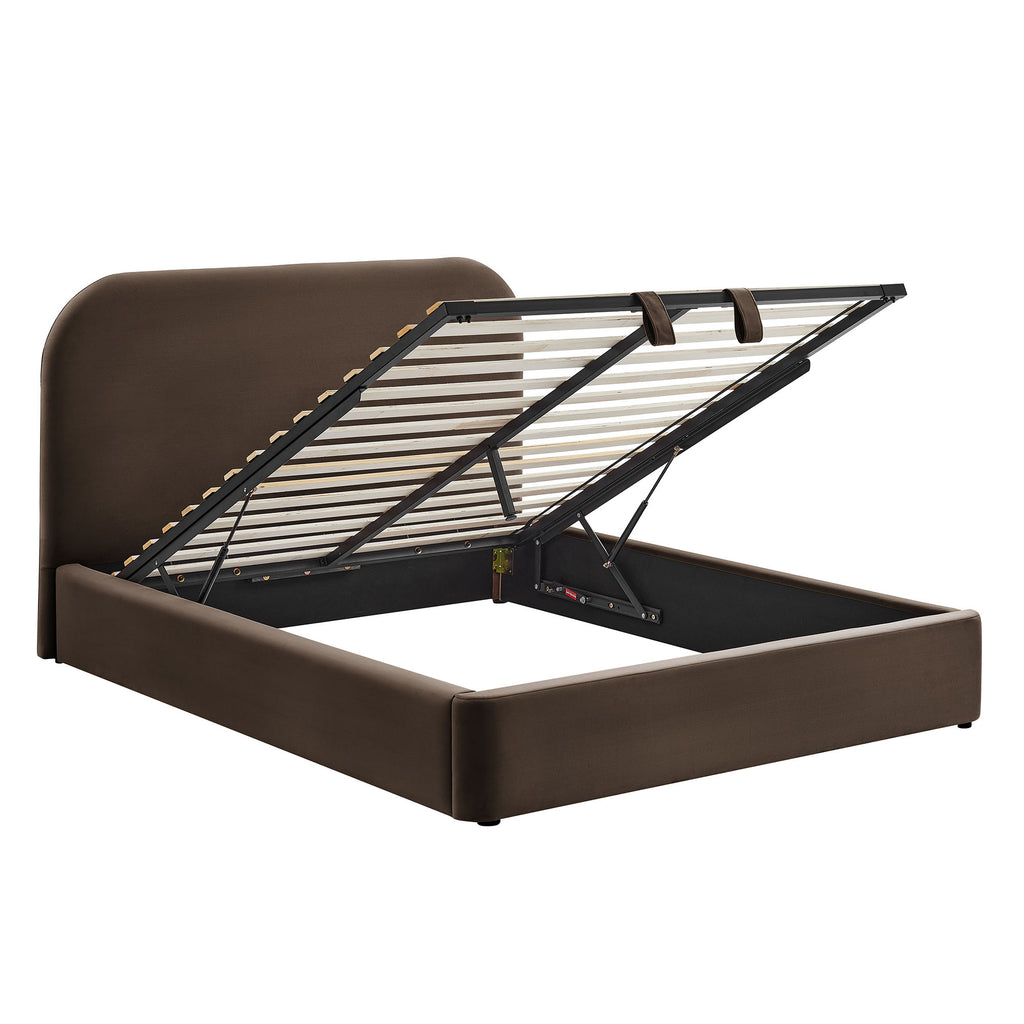 Keynote Full Performance Velvet Storage Platform Bed Frame by Modway