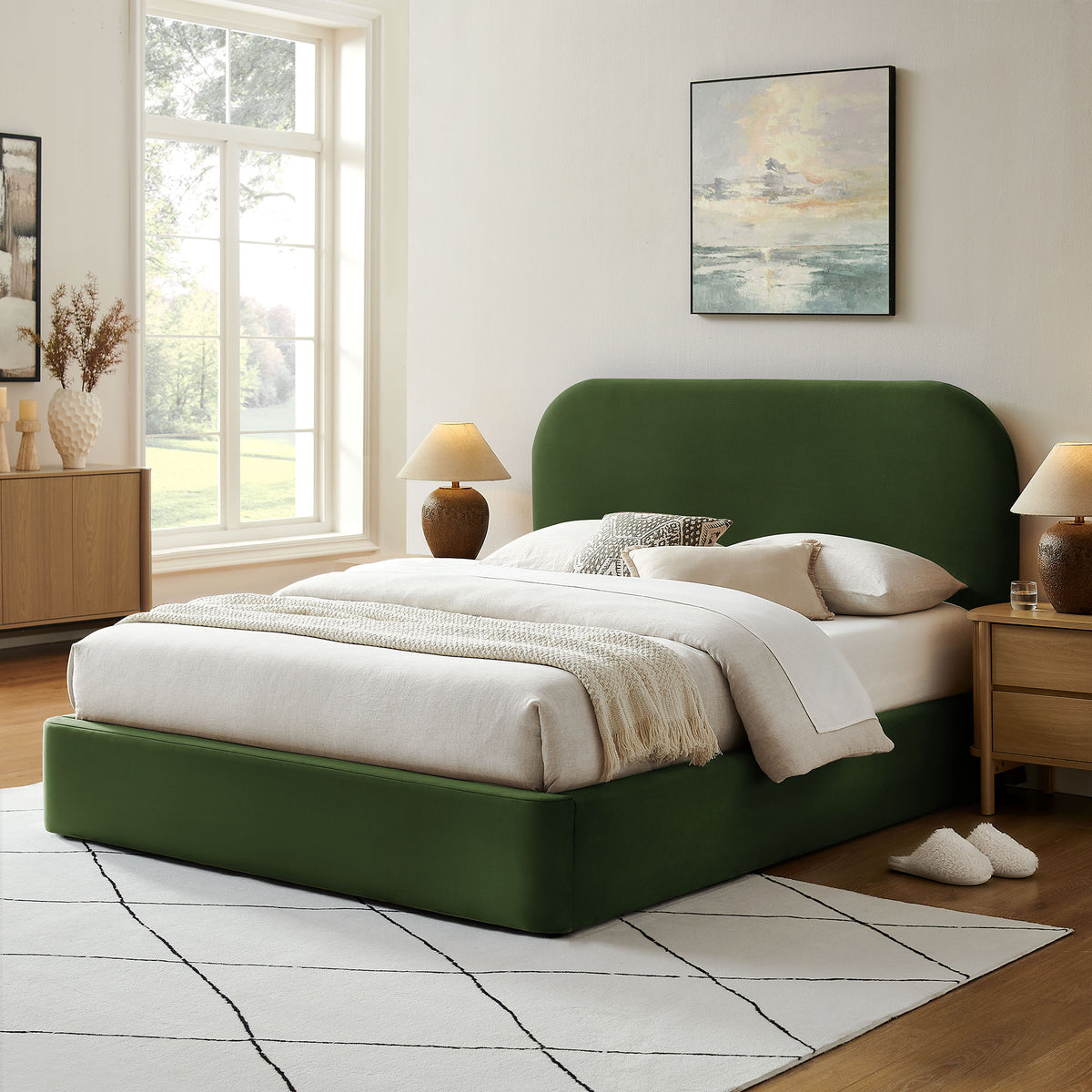 Keynote Full Performance Velvet Storage Platform Bed Frame by Modway