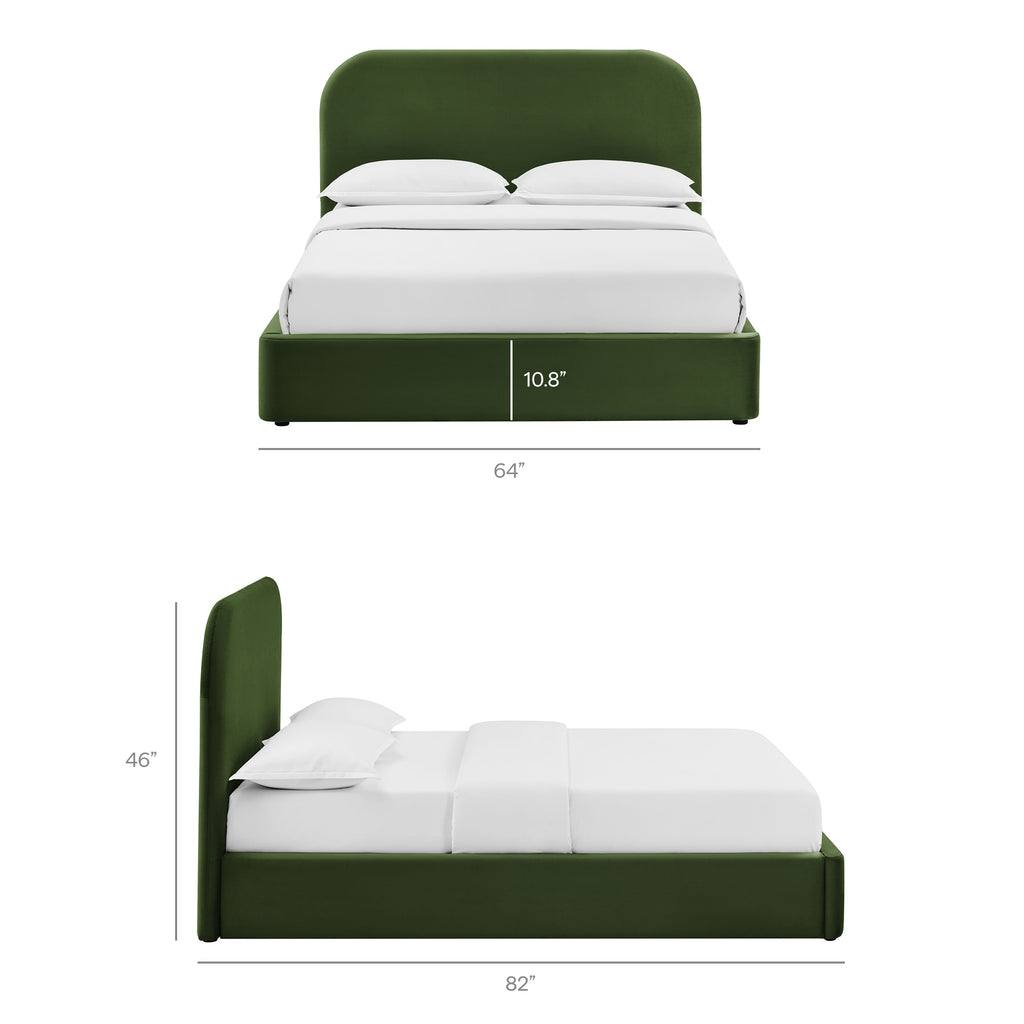 Keynote Full Performance Velvet Storage Platform Bed Frame by Modway