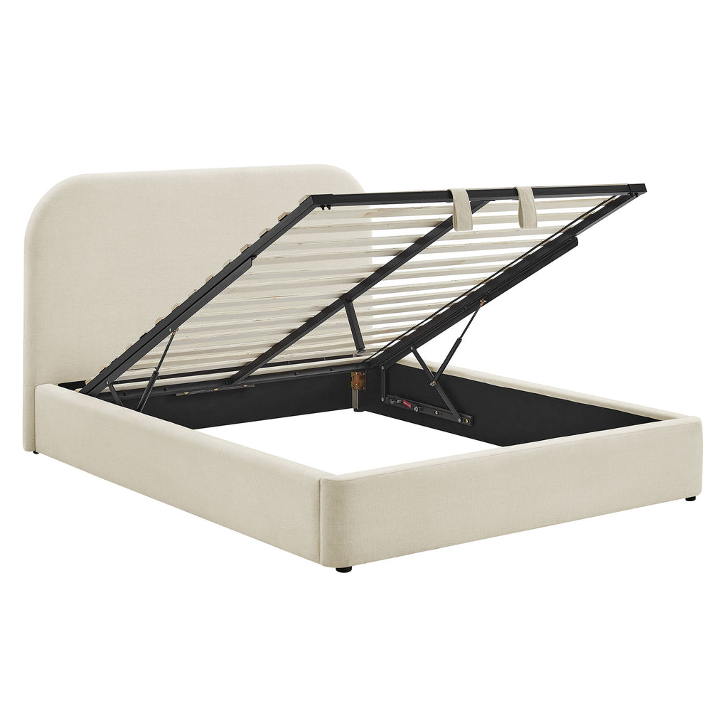 Keynote Full Fabric Upholstered Storage Platform Bed Frame by Modway