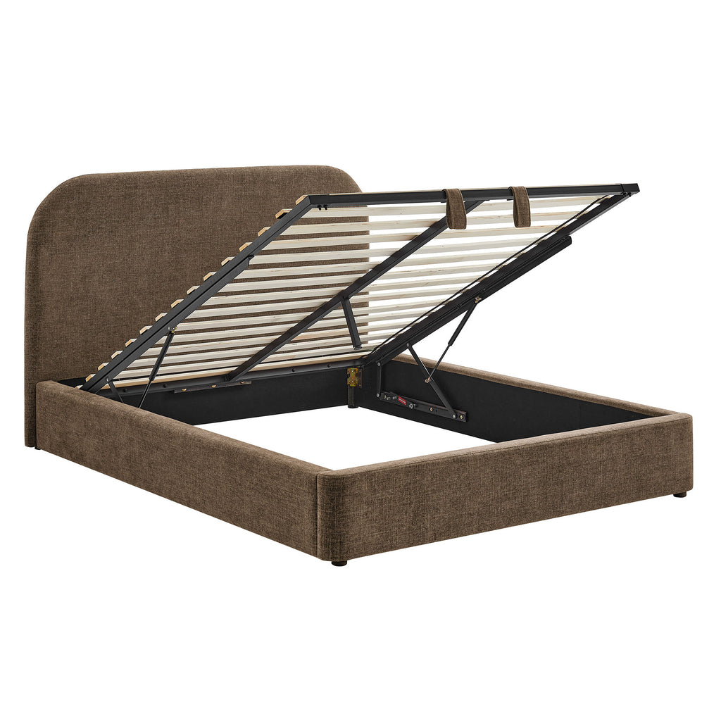 Keynote Full Fabric Upholstered Storage Platform Bed Frame by Modway