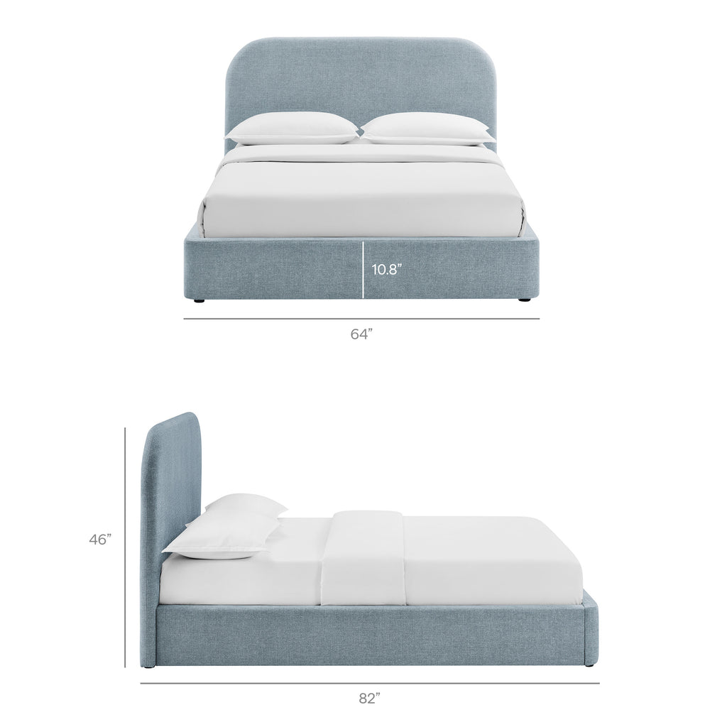 Keynote Full Fabric Upholstered Storage Platform Bed Frame by Modway
