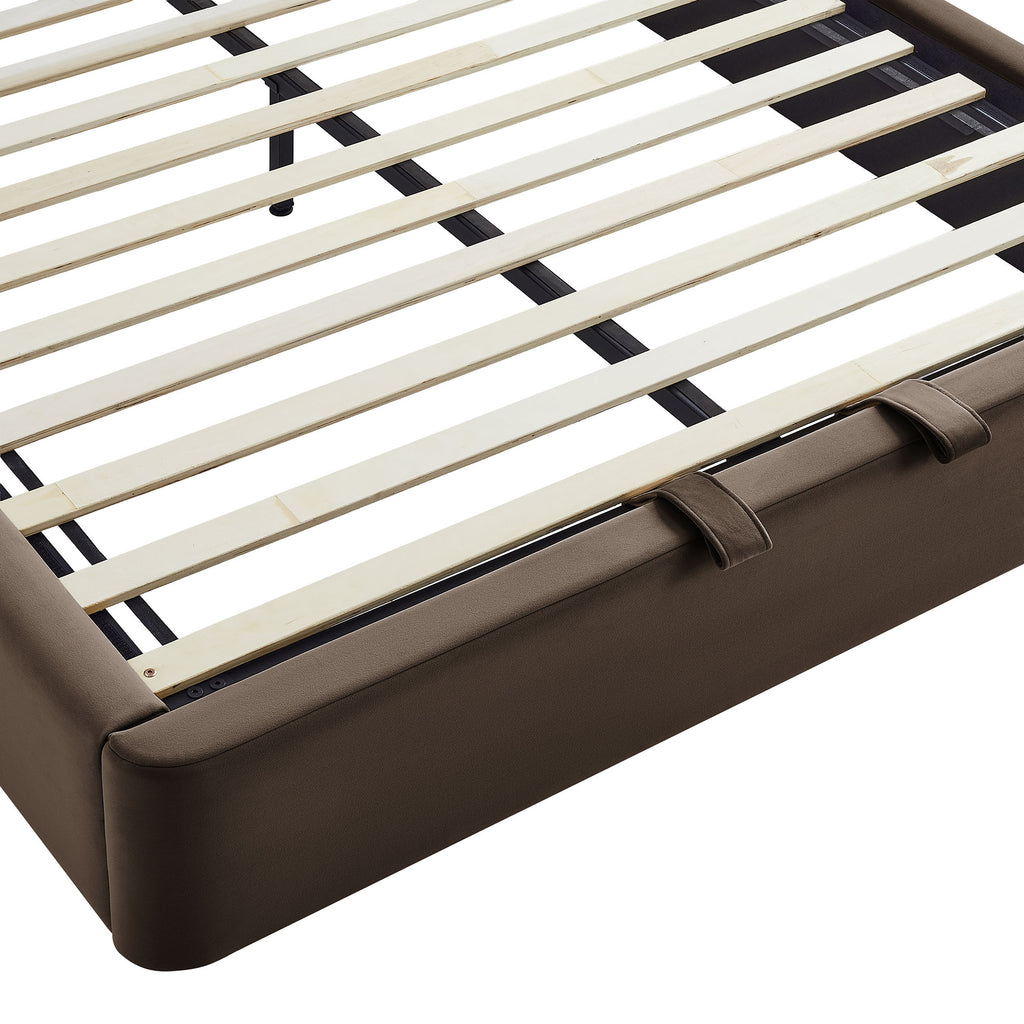 Keynote Queen Performance Velvet Storage Platform Bed Frame by Modway