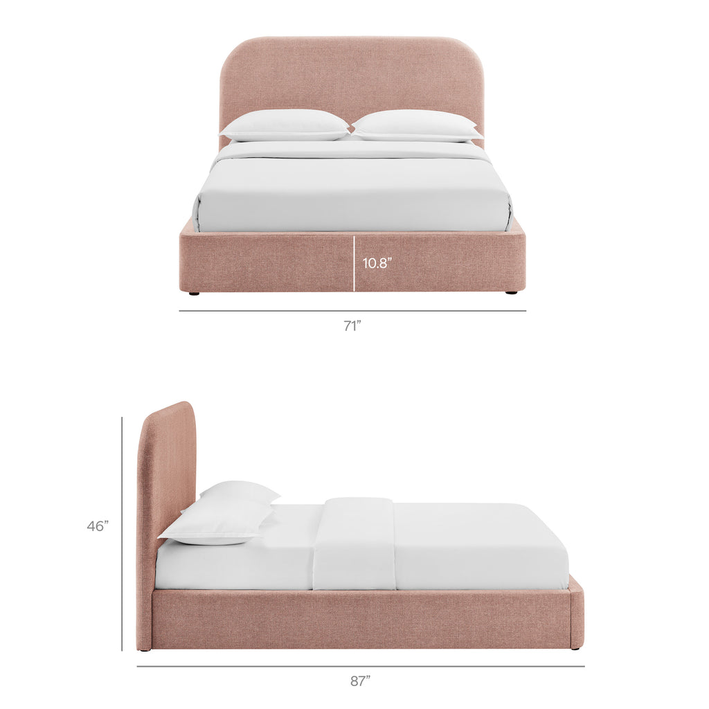 Keynote Queen Fabric Upholstered Storage Platform Bed Frame by Modway