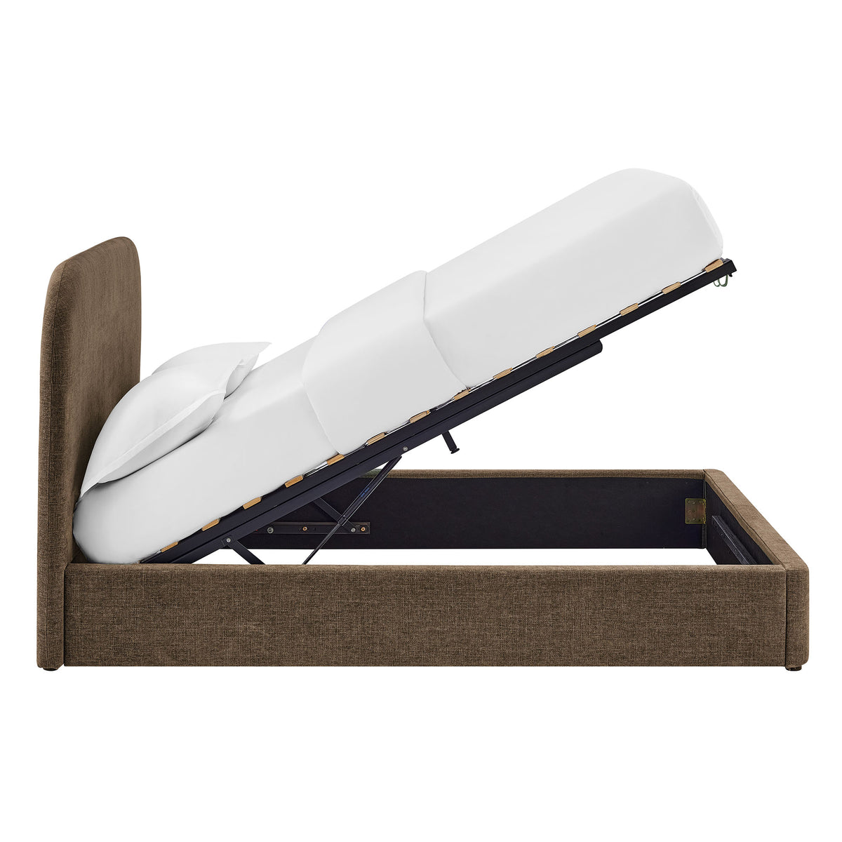 Keynote Queen Fabric Upholstered Storage Platform Bed Frame by Modway