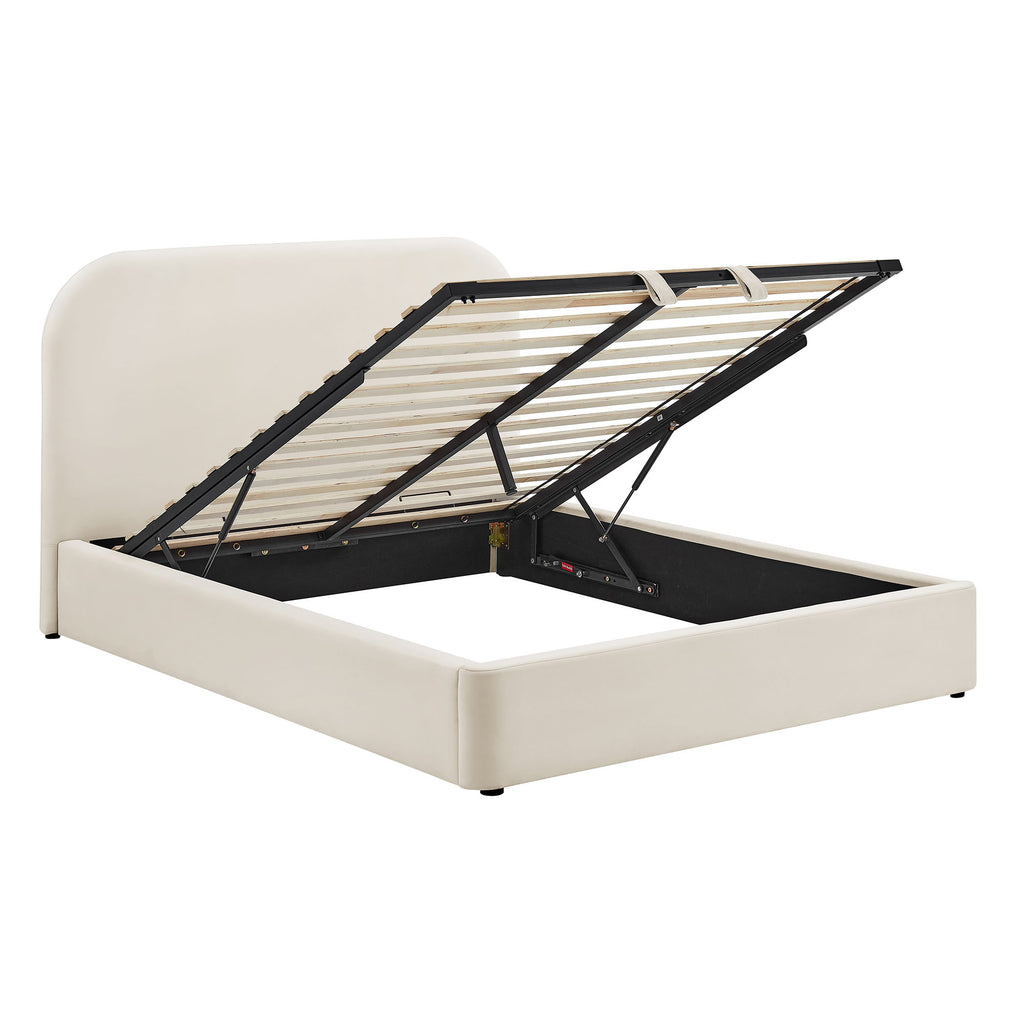 Keynote King Performance Velvet Storage Platform Bed Frame by Modway