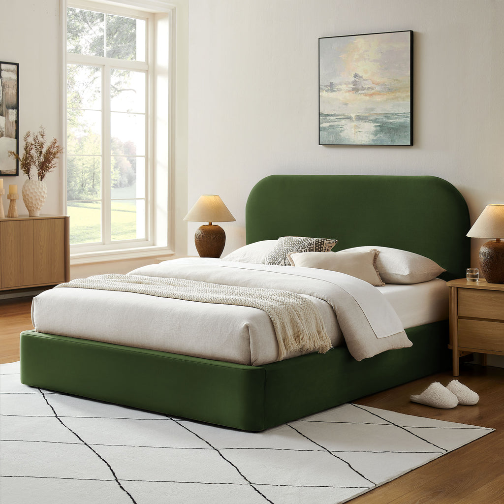 Keynote King Performance Velvet Storage Platform Bed Frame by Modway