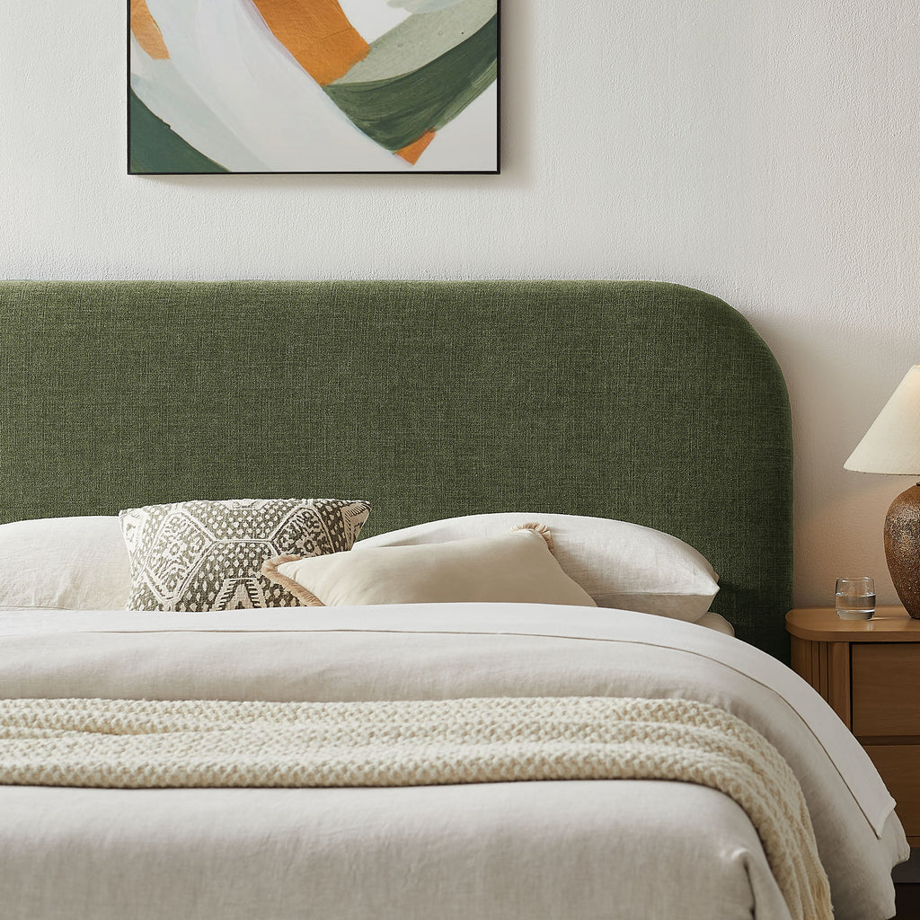 Keynote King Fabric Upholstered Storage Platform Bed Frame by Modway