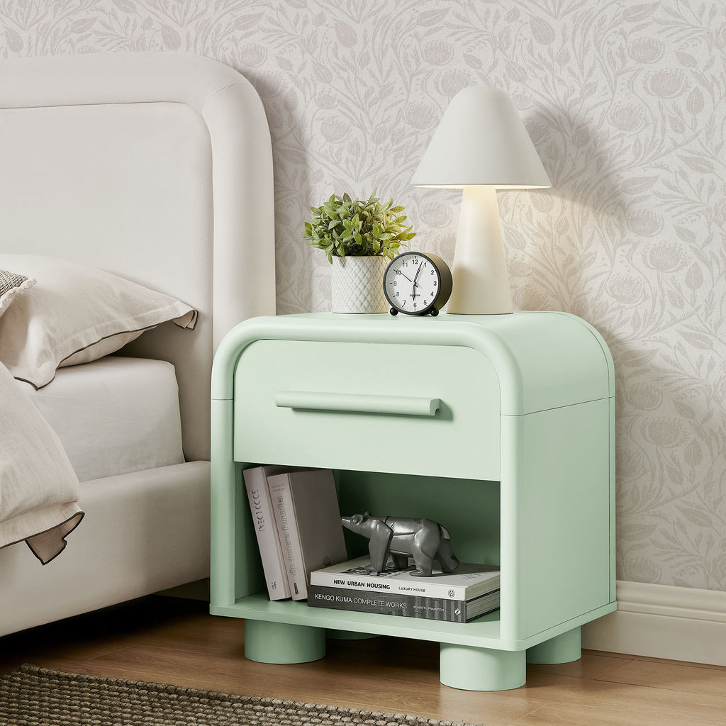 Bellamy Curved 1-Drawer Nightstand by Modway