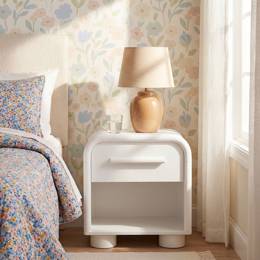 Bellamy Curved 1-Drawer Nightstand by Modway