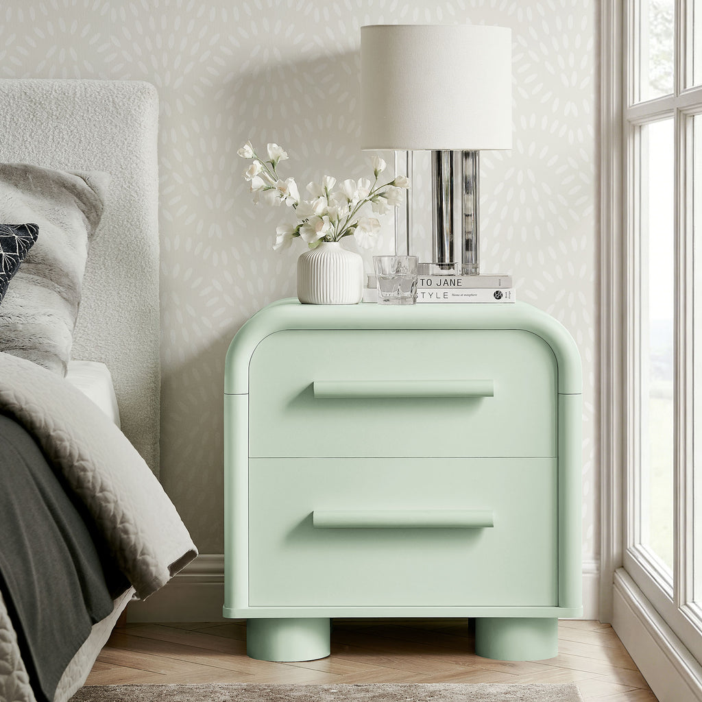 Bellamy Curved 2-Drawer Nightstand by Modway