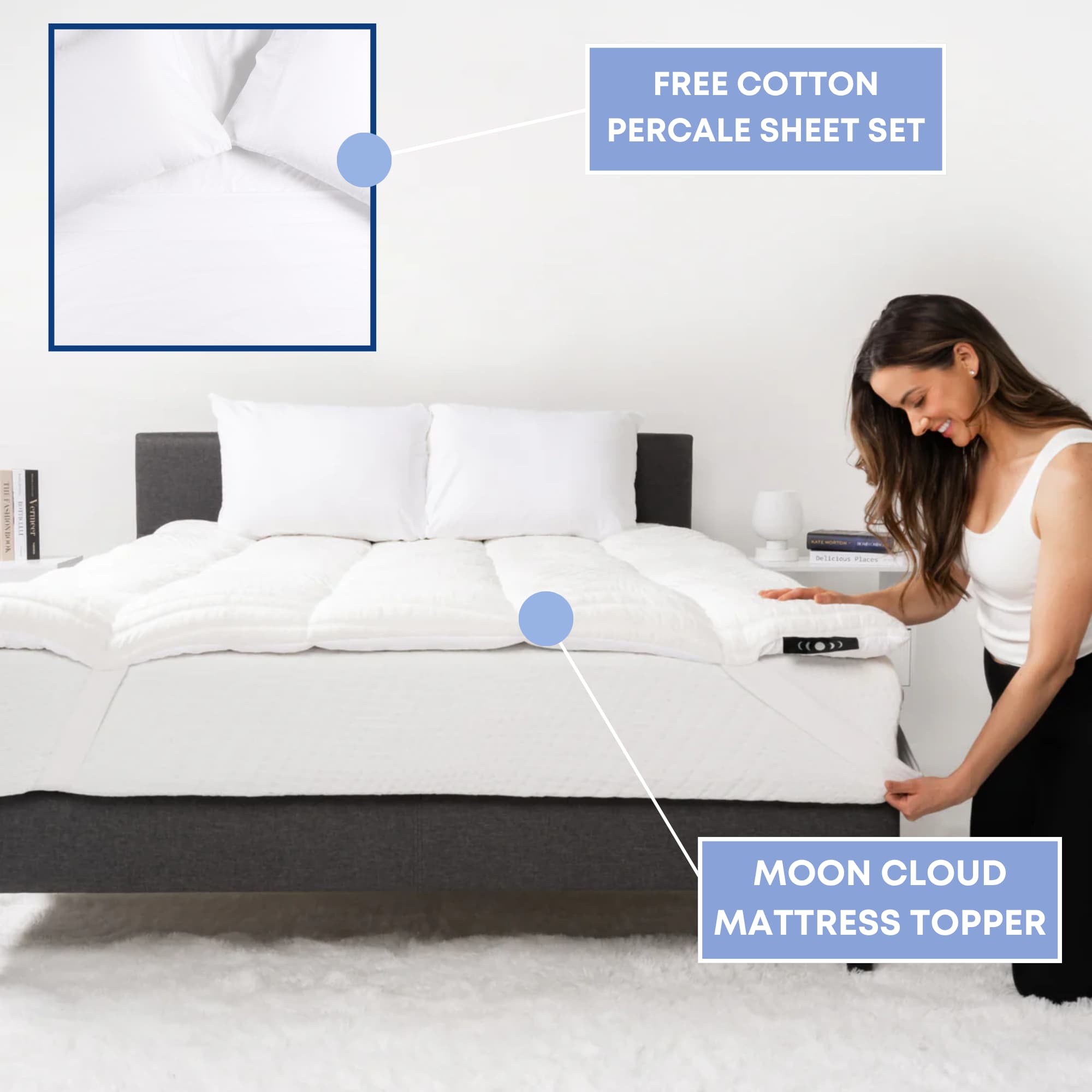 Moon Cloud Topper + Free Luxury Sheet Set