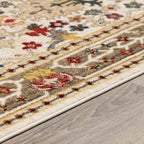 Neola White/Brown Oushak Rug