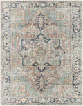 Green Nisa Tumble Dry Washable Rug