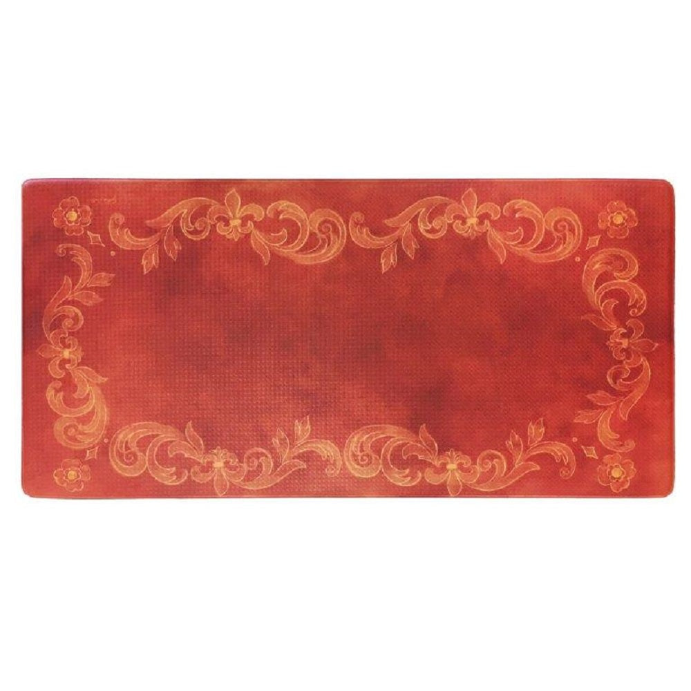 Tuscan Fleur Oversized 20"x39" Anti-Fatigue Embossed Floor Mat