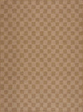 Kuval Checkered Brown Outdoor Rug