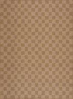 Kuval Checkered Brown Outdoor Rug