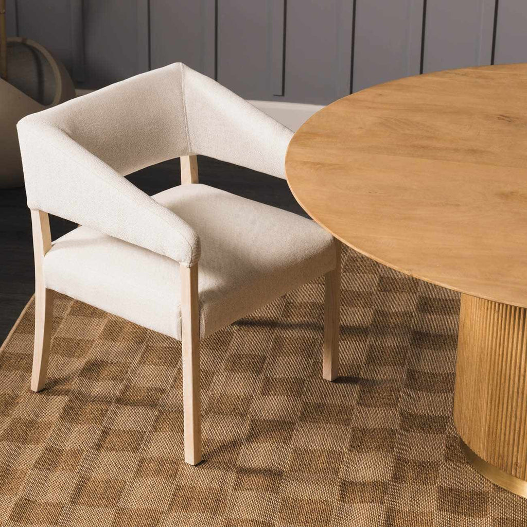 Kuval Checkered Brown Outdoor Rug
