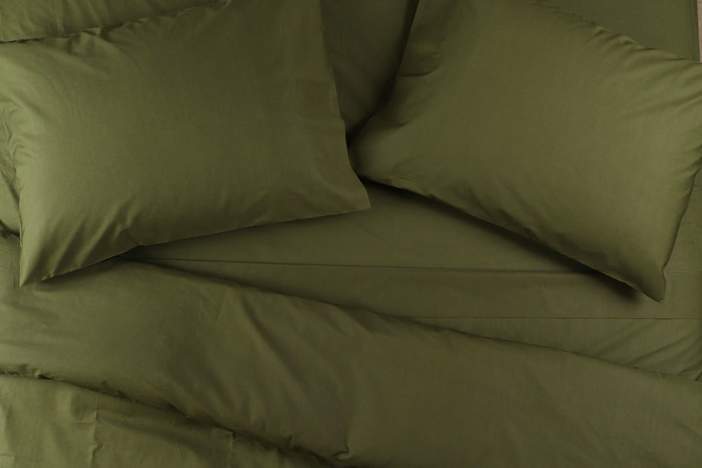 Crisp Percale Cotton Bed Sheets
