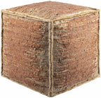Rhuddlan Jute Rust Pouf