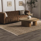 Rice Handcrafted Fringed Jute Carpet