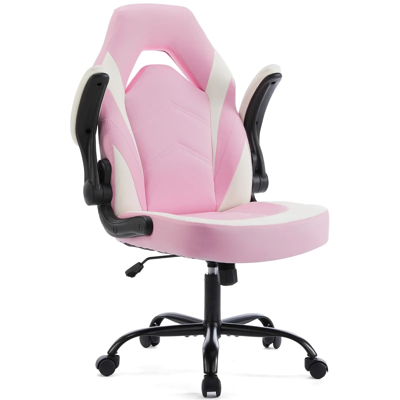 Ergonomic PU Leather Gaming Chair Adjustable Office Desk Chair Flip-Up Armrests