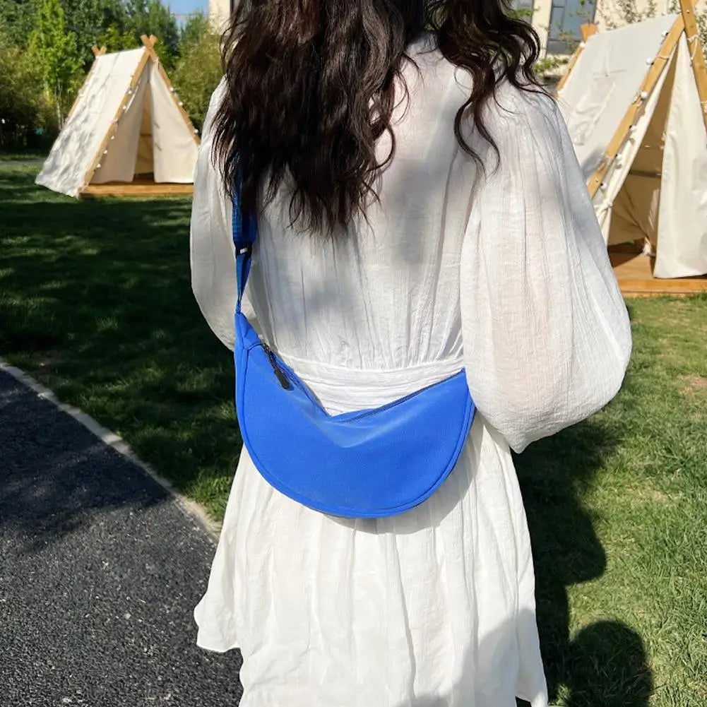 Women Nylon Crossbody Hobo Bag Large Capacity Casual Shoulder Chest Purse