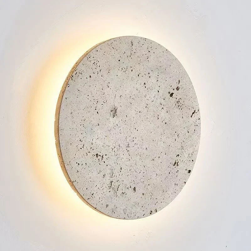 Natural Yellow Stone LED Wall Lamp Bedroom Bedside Hallway Staircase Indoor Light