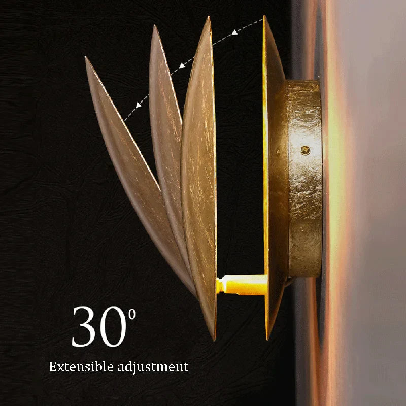 Solar Eclipse Wall Light – Moon Design Vintage LED Sconce for Bedroom & Stairs