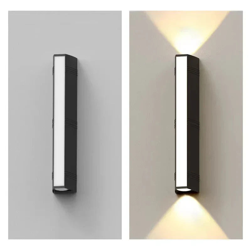 Modern LED Outdoor Wall Light IP65 Waterproof Aluminum Porch Garden Strip Lamp